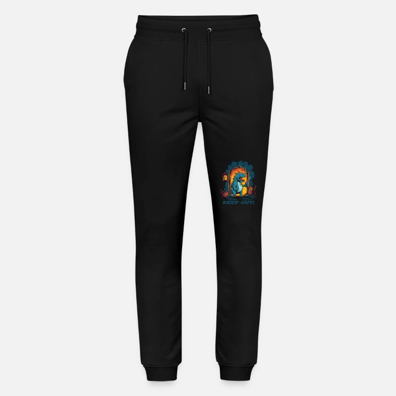 Lustiger Kerker-Drache: Zutritt verboten - Stanley/Stella Unisex Bio Jogginghose Mover  - Schwarz