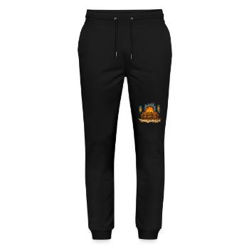 Le canapé de l’enfer du donjon - Pantalon de jogging bio MOVER Stanley/Stella unisexe - noir - Devant - Marisol (170cm) & Nik (191cm)