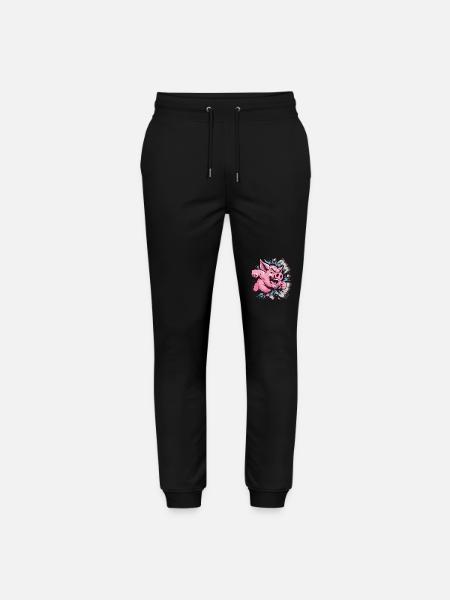 Soul- and wall-shattering action - Stanley/Stella Mover Unisex Organic Jogging Trousers - black