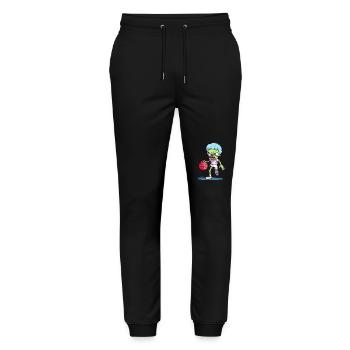 Funny Candy Colors Zombie Basketball Player - Stanley/Stella Mover Unisex Organic Jogging Trousers - black - Front - Marisol (170cm) & Nik (191cm)