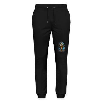 Super Cooler Funky Ägyptischer Pharao - Stanley/Stella Unisex Bio Jogginghose Mover  - Schwarz - Vorne - Marisol (170cm) & Nik (191cm)