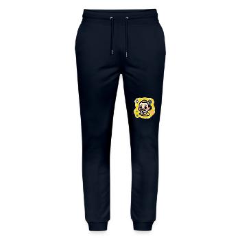 Shakespeare Chibi Kerl - Stanley/Stella Unisex Bio Jogginghose Mover  - Navy - Vorne - Marisol (170cm) & Nik (191cm)