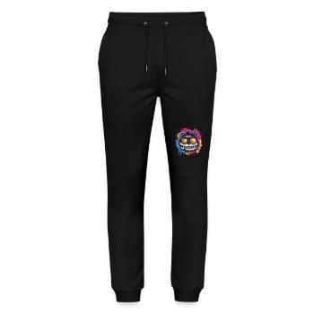 What a crazy cool bear - Stanley/Stella Mover Unisex Organic Jogging Trousers - black - Front - Marisol (170cm) & Nik (191cm)