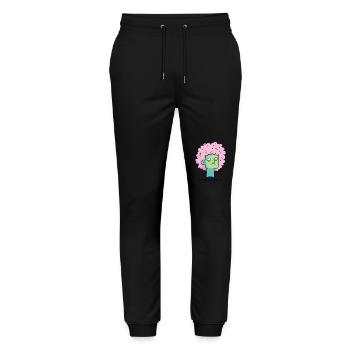 Ich bin nicht einmal echt - Stanley/Stella Unisex Bio Jogginghose Mover  - Schwarz - Vorne - Marisol (170cm) & Nik (191cm)
