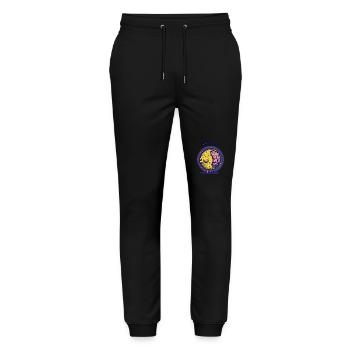 The Sleeping Great Brain of the Moon - Stanley/Stella Mover Unisex Organic Jogging Trousers - black - Front - Marisol (170cm) & Nik (191cm)