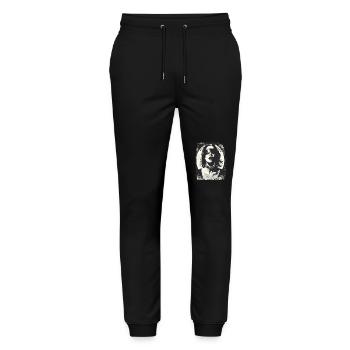 Woman, break the chains - Stanley/Stella Mover Unisex Organic Jogging Trousers - black - Front - Marisol (170cm) & Nik (191cm)