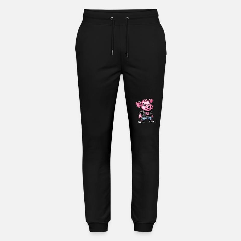 Das Punk Schwein - Stanley/Stella Unisex Bio Jogginghose Mover  - Schwarz