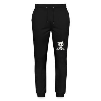 Cute little sad kitten - Stanley/Stella Mover Unisex Organic Jogging Trousers - black - Front - Marisol (170cm) & Nik (191cm)