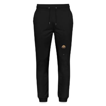 Burger Sandwich Cheeseburger - Stanley/Stella Mover Unisex Organic Jogging Trousers - black - Front - Marisol (170cm) & Nik (191cm)