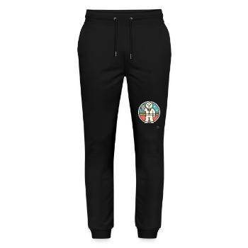Mauvaise note, pouces vers le bas Rejeter l’ours - Pantalon de jogging bio MOVER Stanley/Stella unisexe - noir - Devant - Marisol (170cm) & Nik (191cm)