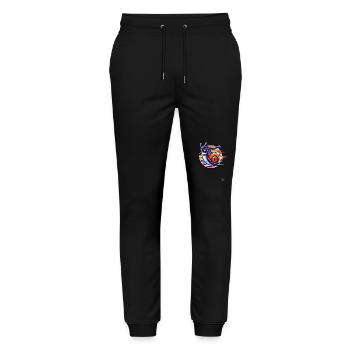 Samouraï japonais Turbo Snail - Pantalon de jogging bio MOVER Stanley/Stella unisexe - noir - Devant - Marisol (170cm) & Nik (191cm)