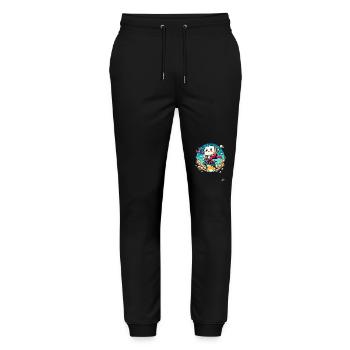 Helden Sushi - Stanley/Stella Unisex Bio Jogginghose Mover  - Schwarz - Vorne - Marisol (170cm) & Nik (191cm)