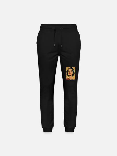 Klassische Retro Pop-Kunst Frau - Stanley/Stella Unisex Bio Jogginghose Mover  - Schwarz
