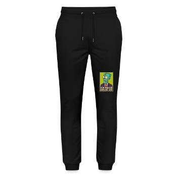Zombie im Anzug hasst seinen Job - Stanley/Stella Unisex Bio Jogginghose Mover  - Schwarz - Vorne - Marisol (170cm) & Nik (191cm)