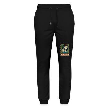 Woman pointing with finger Not my problem - Stanley/Stella Mover Unisex Organic Jogging Trousers - black - Front - Marisol (170cm) & Nik (191cm)