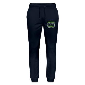 Fier d’être Historien et Passionné de la Randonnée - Pantalon de jogging bio MOVER Stanley/Stella unisexe - marine - Devant - Marisol (170cm) & Nik (191cm)