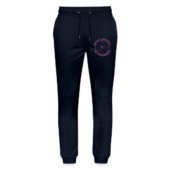 Arcturian Starseed 11:11 - Stanley/Stella Unisex Bio Jogginghose Mover  - Navy - Vorne - Marisol (170cm) & Nik (191cm)