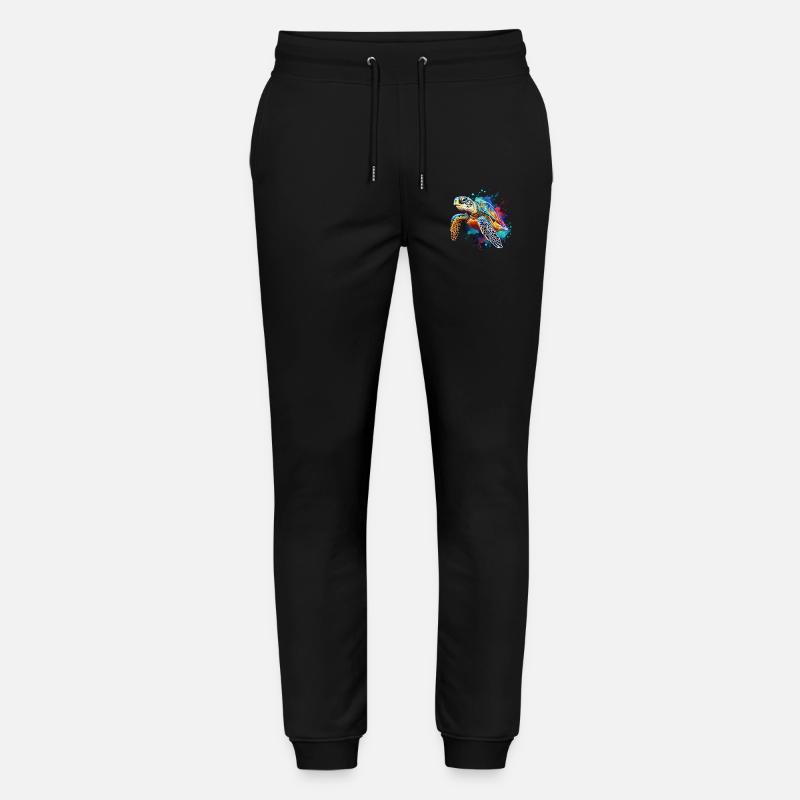 Turtle - Stanley/Stella Mover Unisex Organic Jogging Trousers - black