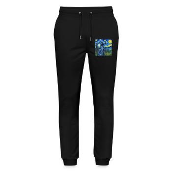 Great Dane, Great Dane, Dog, Van Gogh - Stanley/Stella Mover Unisex Organic Jogging Trousers - black - Front - Marisol (170cm) & Nik (191cm)
