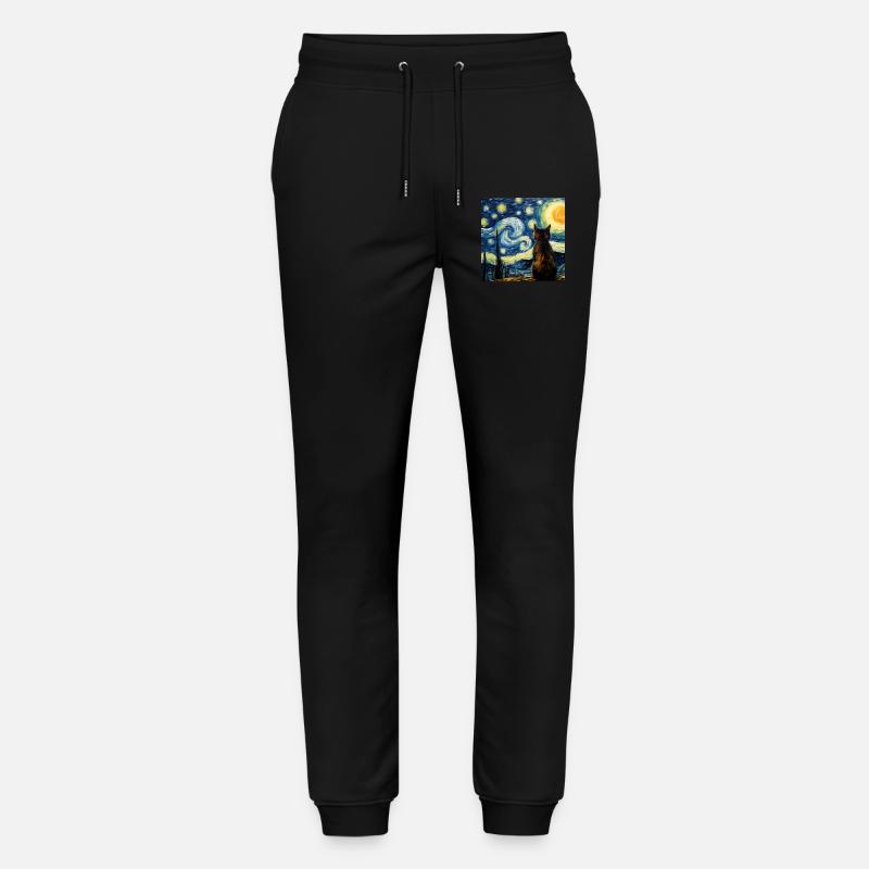 Chat, Motif De Chat - Pantalon de jogging bio MOVER Stanley/Stella unisexe - noir