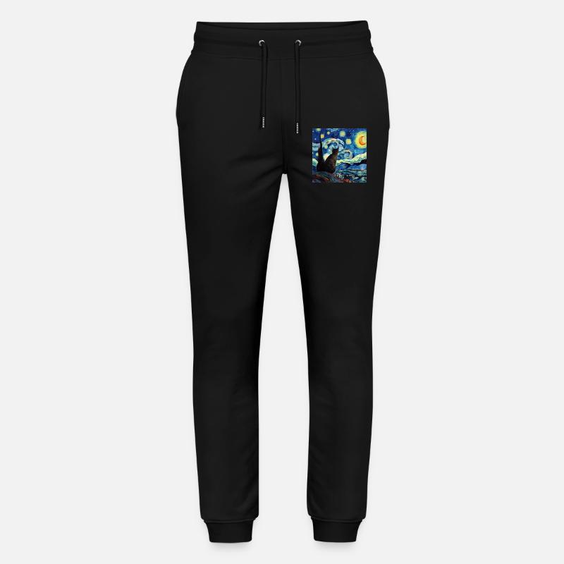 Katze, katzenmotiv - Stanley/Stella Unisex Bio Jogginghose Mover  - Schwarz