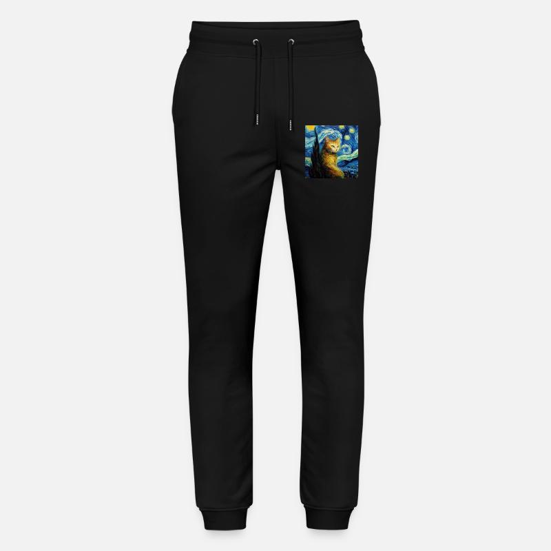 Chat, Motif De Chat - Pantalon de jogging bio MOVER Stanley/Stella unisexe - noir