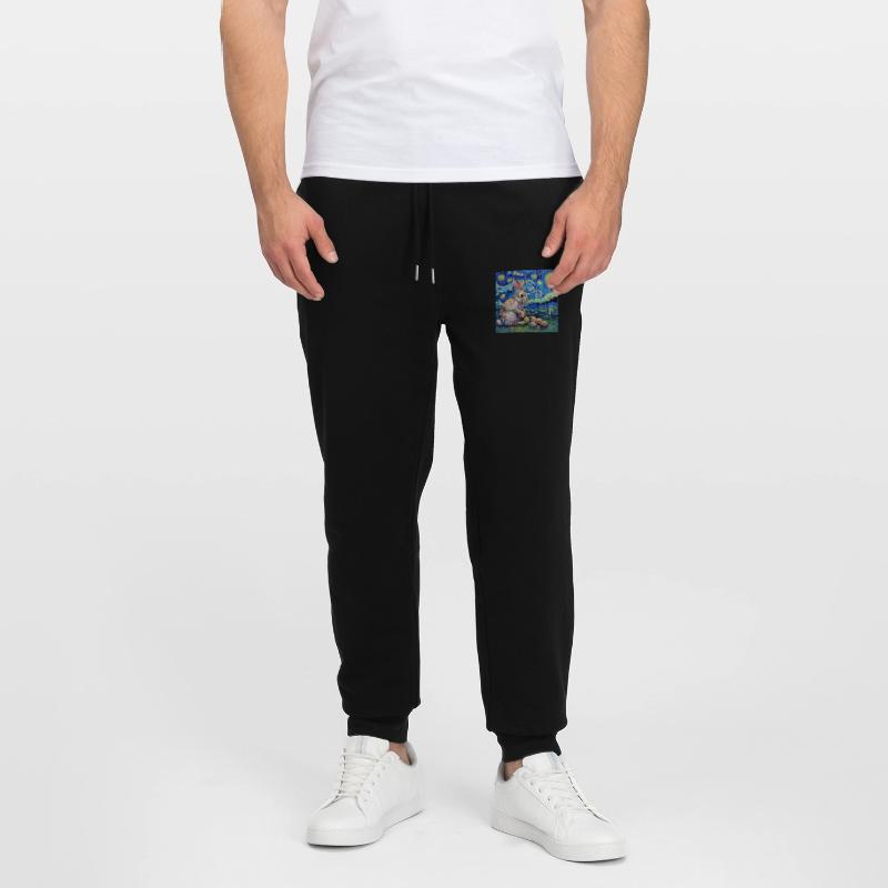 easter bunny, easter, bunny, happy easter, easter eggs Stanley/Stella Mover Unisex Organic Jogging Trousers