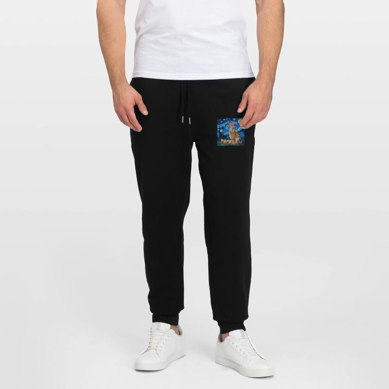 easter bunny, easter, bunny, happy easter, easter eggs Stanley/Stella Mover Unisex Organic Jogging Trousers