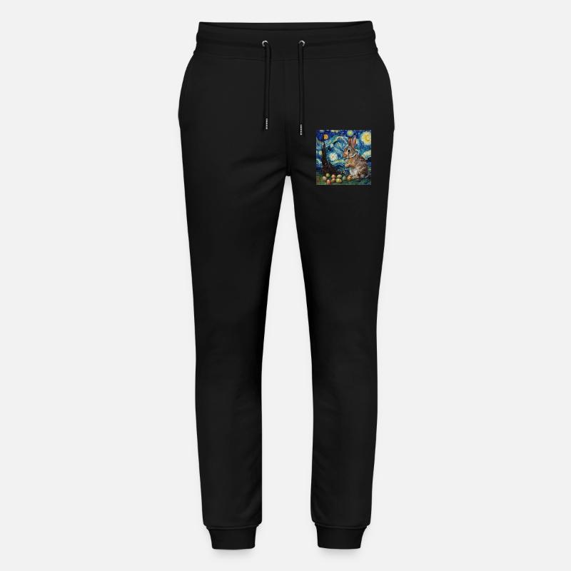 easter bunny, easter, bunny, happy easter, easter eggs Stanley/Stella Mover Unisex Organic Jogging Trousers