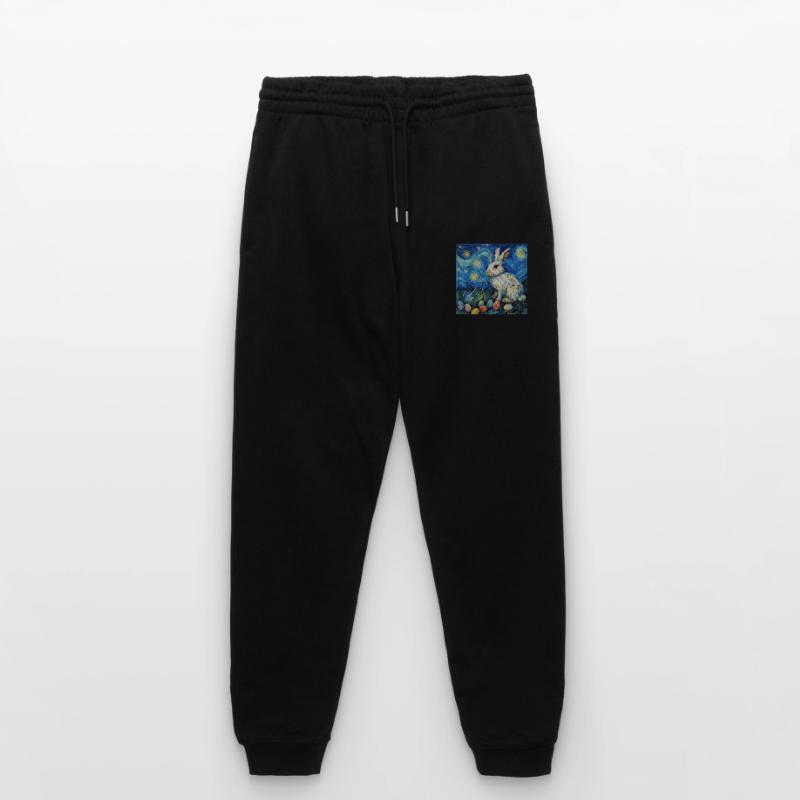 easter bunny, easter, bunny, happy easter, easter eggs Stanley/Stella Mover Unisex Organic Jogging Trousers