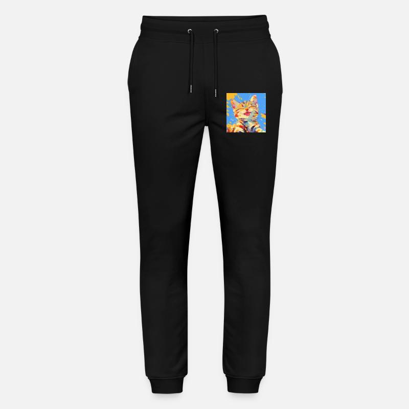 Chat, Motif De Chat - Pantalon de jogging bio MOVER Stanley/Stella unisexe - noir