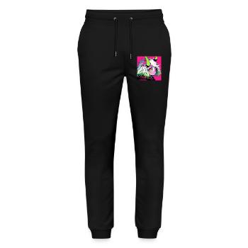 Anime, Demon Girl, Waifu, Japan - Stanley/Stella Mover Unisex Organic Jogging Trousers - black - Front - Marisol (170cm) & Nik (191cm)