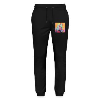 Anime, Demon Girl, Waifu, Japan - Stanley/Stella Mover Unisex Organic Jogging Trousers - black - Front - Marisol (170cm) & Nik (191cm)