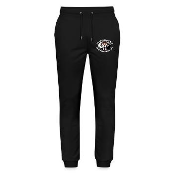 I'VE GOT A BLACK BELT IN DEALING WITH LIFE - Stanley/Stella Mover Unisex Organic Jogging Trousers - black - Front - Marisol (170cm) & Nik (191cm)