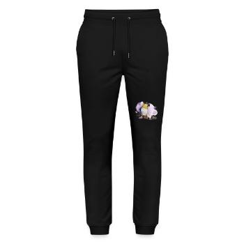 Caique - Stanley/Stella Mover Unisex Organic Jogging Trousers - black - Front - Marisol (170cm) & Nik (191cm)