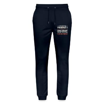 A Teacher, the Dream Profession in the Spotlight - Stanley/Stella Mover Unisex Organic Jogging Trousers - navy - Front - Marisol (170cm) & Nik (191cm)