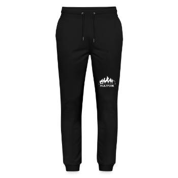 Natur - Stanley/Stella Unisex Bio Jogginghose Mover  - Schwarz - Vorne - Marisol (170cm) & Nik (191cm)