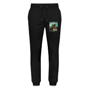Legendary since 1975 - Stanley/Stella Mover Unisex Organic Jogging Trousers - black - Front - Marisol (170cm) & Nik (191cm)