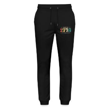 Legendary Since 1978 Original 1978 - Stanley/Stella Mover Unisex Organic Jogging Trousers - black - Front - Marisol (170cm) & Nik (191cm)