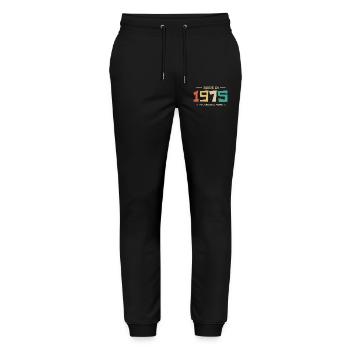 Legendary Since 1975 Original 1975 - Stanley/Stella Mover Unisex Organic Jogging Trousers - black - Front - Marisol (170cm) & Nik (191cm)