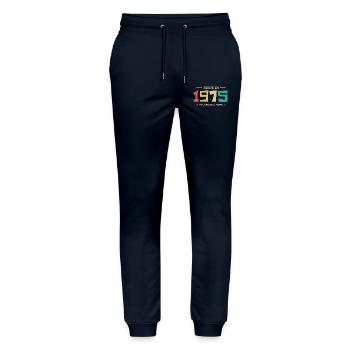 Legendary Since 1975 Original 1975 - Stanley/Stella Mover Unisex Organic Jogging Trousers - navy - Front - Marisol (170cm) & Nik (191cm)