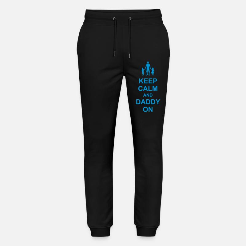 Daddy on Keep Calm - Stanley/Stella Unisex Bio Jogginghose Mover  - Schwarz