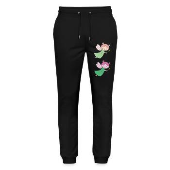 Fee double 2 - Stanley/Stella Mover Unisex Organic Jogging Trousers - black - Front - Marisol (170cm) & Nik (191cm)