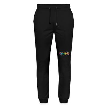 Children's cup RAINBOW Back to School Kindergarten - Stanley/Stella Mover Unisex Organic Jogging Trousers - black - Front - Marisol (170cm) & Nik (191cm)