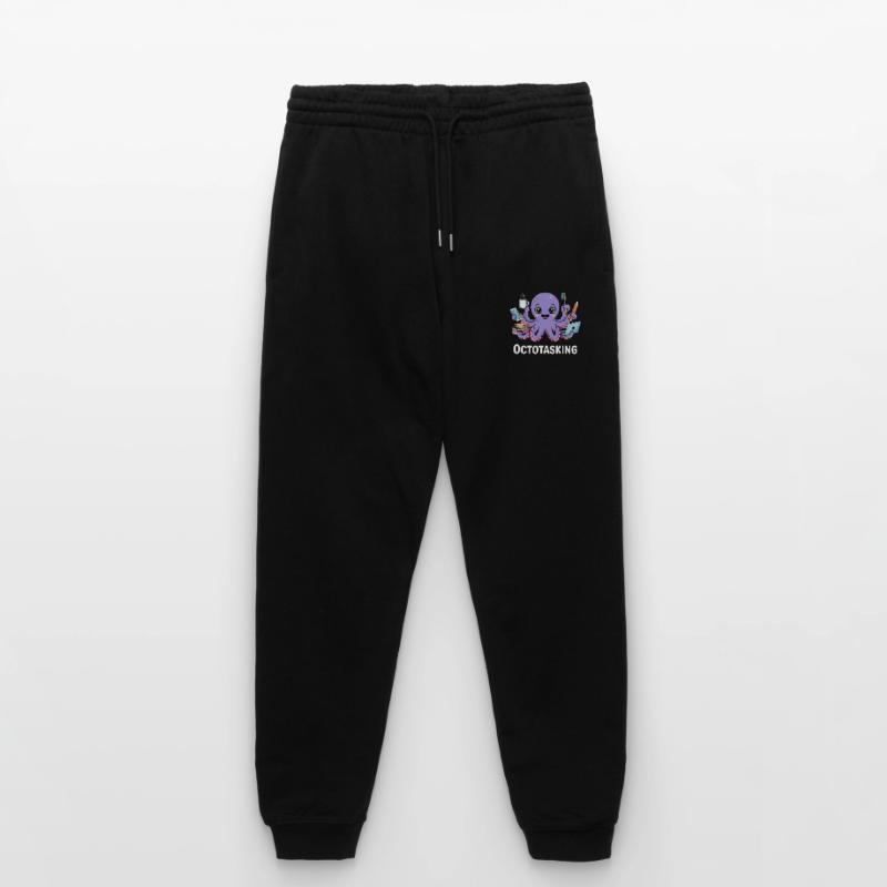 Octotasking Creature in Multitask Mode Stanley/Stella Mover Unisex Organic Jogging Trousers