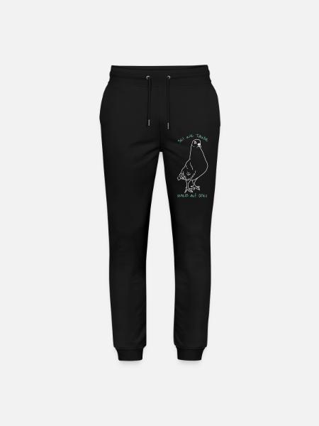 Be like dove *** on everything - Stanley/Stella Mover Unisex Organic Jogging Trousers - black
