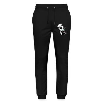 Panda bouillant bébé - Pantalon de jogging bio MOVER Stanley/Stella unisexe - noir - Devant - Marisol (170cm) & Nik (191cm)