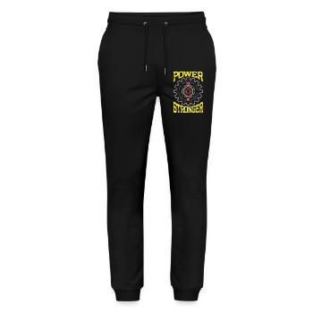 Stärkere Leistung - Stanley/Stella Unisex Bio Jogginghose Mover  - Schwarz - Vorne - Marisol (170cm) & Nik (191cm)