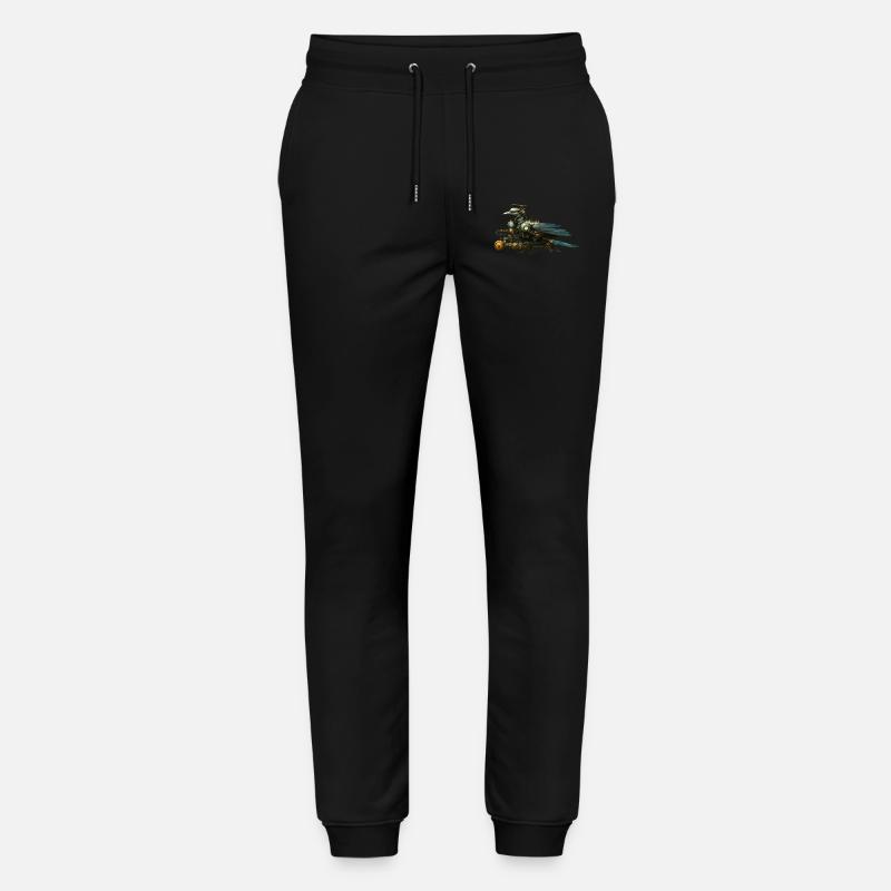 Oiseau Steampunk - Pantalon de jogging bio MOVER Stanley/Stella unisexe - noir