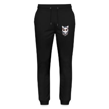 Cute Cat Mom Cat Lover Mom Style - Stanley/Stella Mover Unisex Organic Jogging Trousers - black - Front - Marisol (170cm) & Nik (191cm)